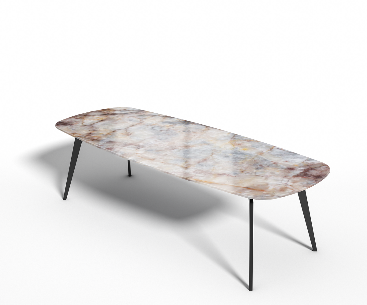 Cristallo Blulumix eettafel -  tot 110 cm breed