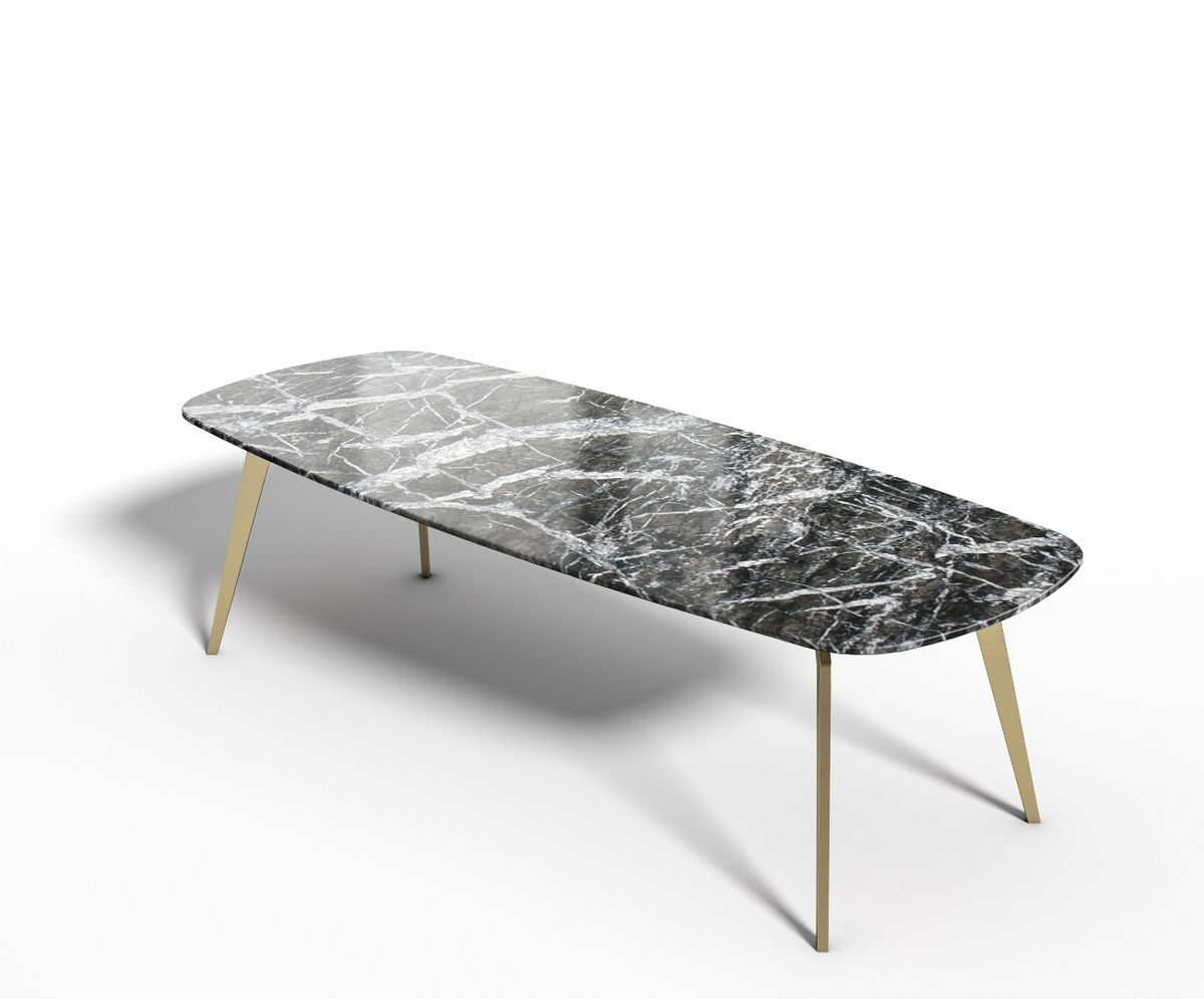 Grigio Carnico marmer - Eettafel Celio