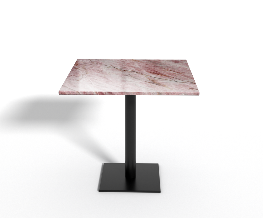 Quarzo Rosa graniet - eettafel vierkant klein