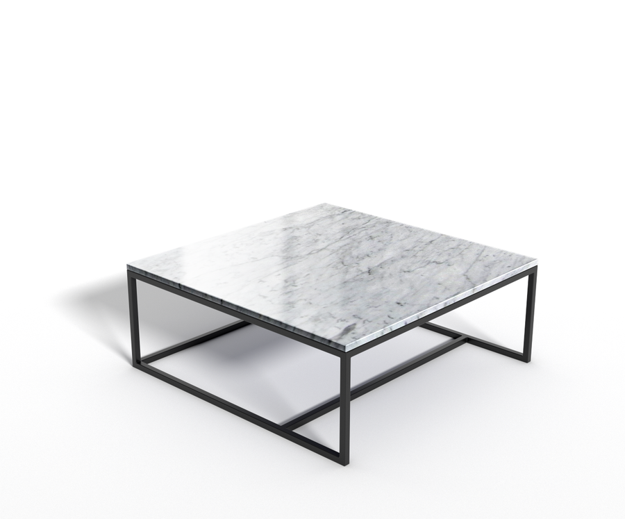 Bianco Carrara marmer - salontafel vierkant