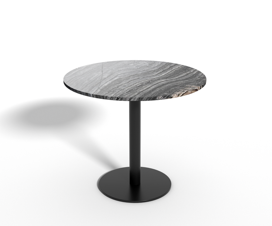 Silver Brown Wave marmer - eettafel rond