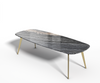 Silver Brown Wave marmer - Eettafel Celio