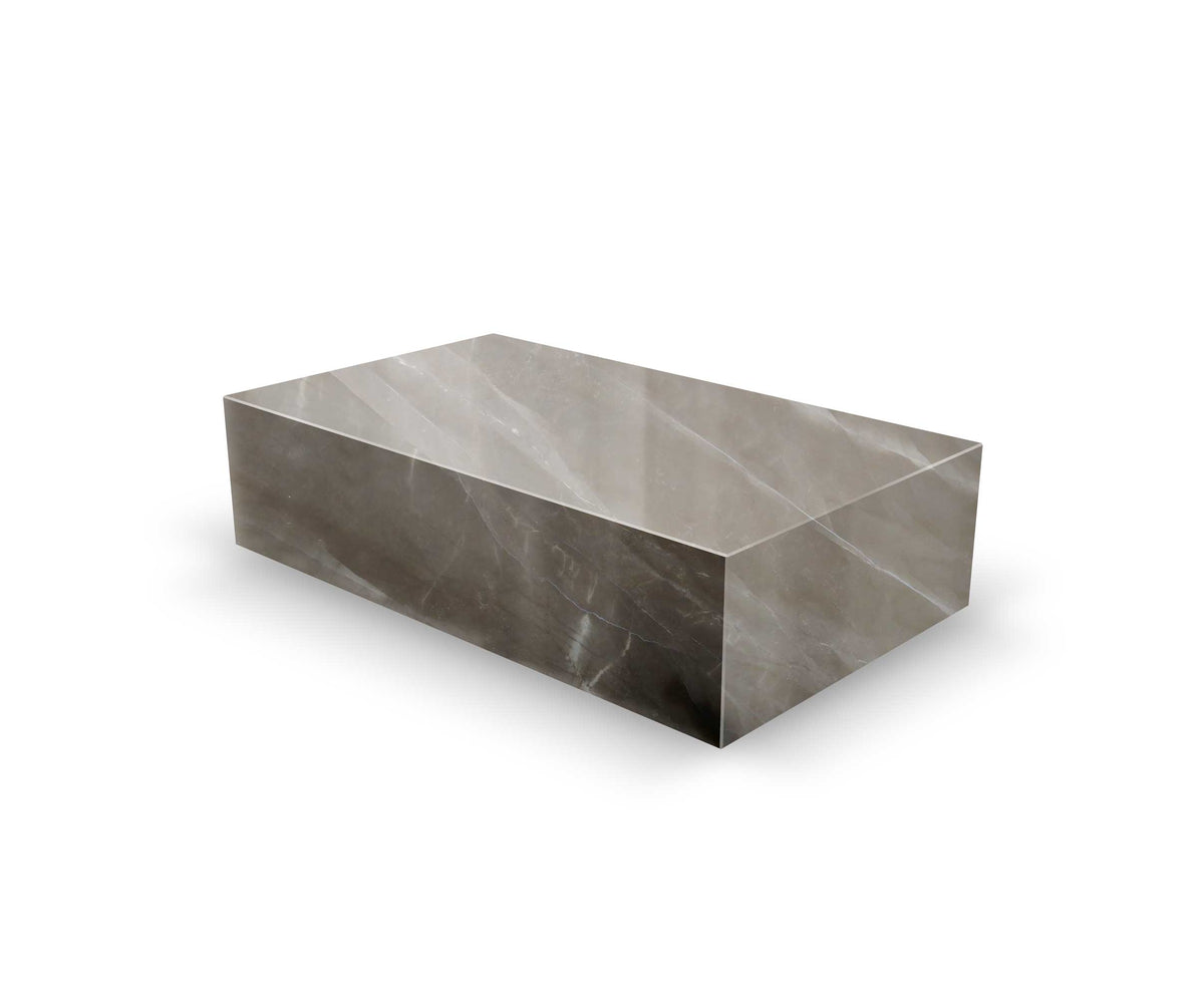 Bronze Amani marmer salontafel blok - 100 cm x 65 cm x 35 cm