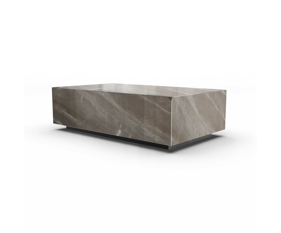 Bronze Amani marmer salontafel blok - 100 cm x 70 cm x 35 cm