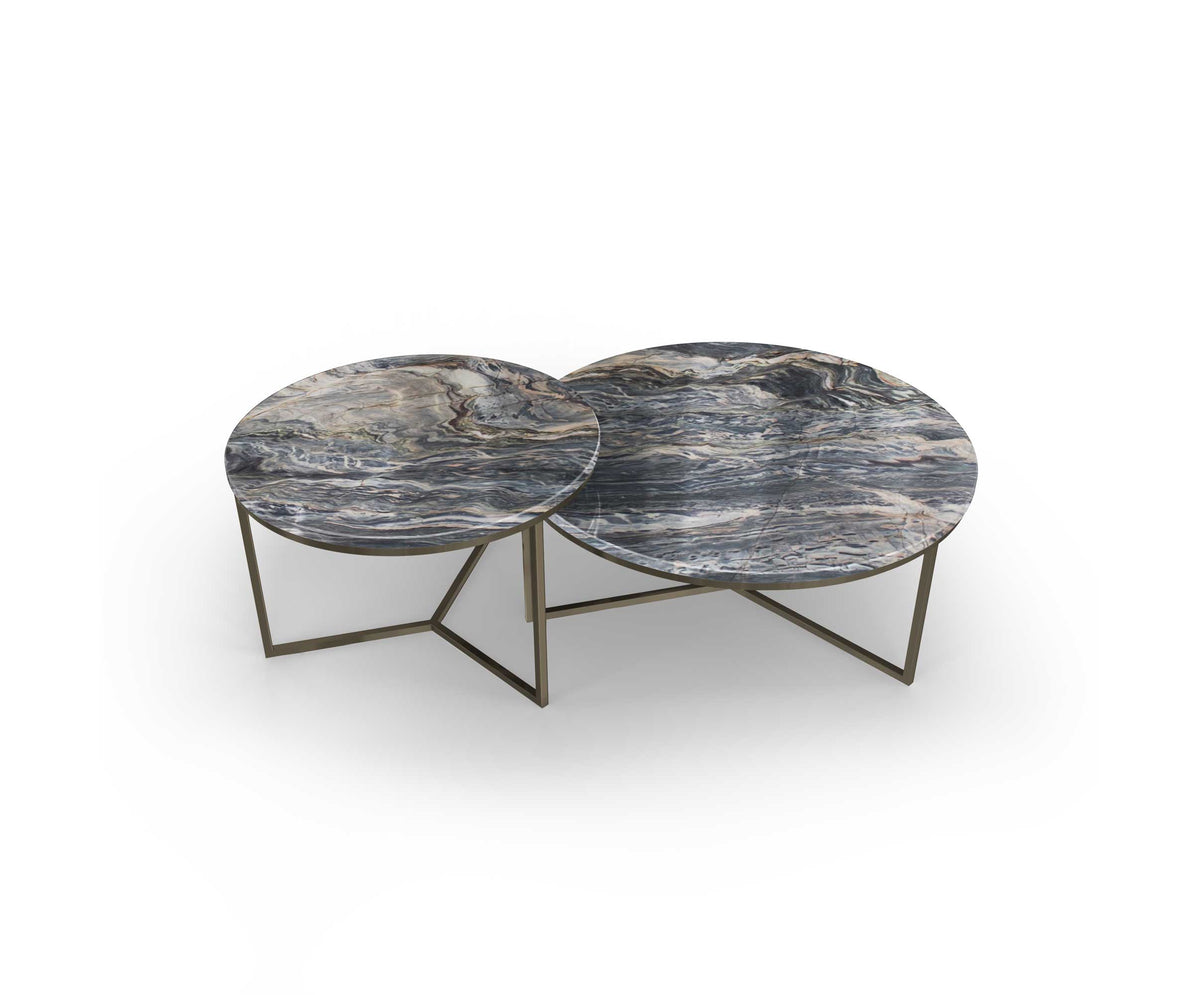 Explosion Blue - Salontafelset rond