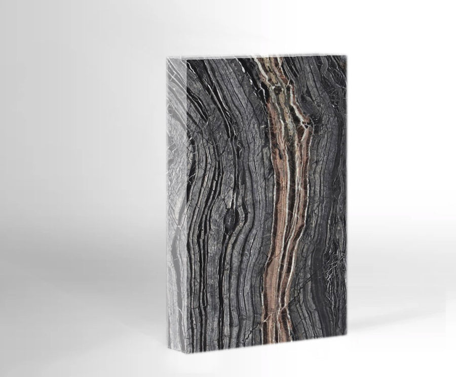 Silver Brown Wave marmer - Sample - 15 x 10 cm