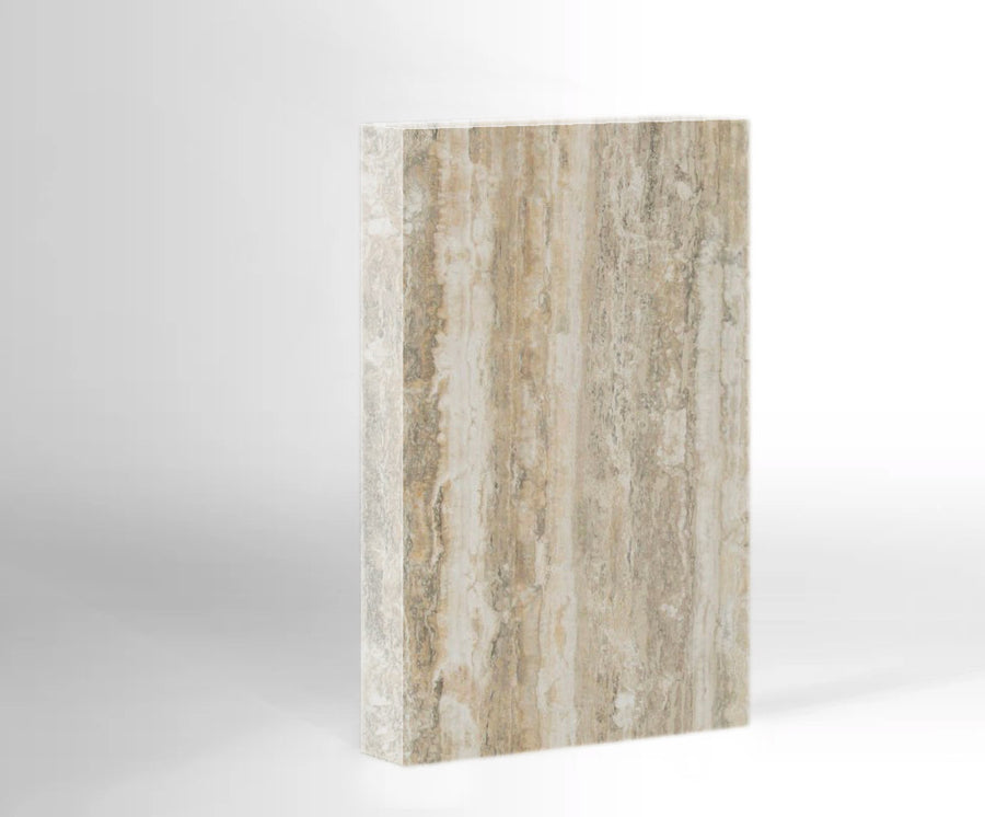 Travertino Silver Dorato marmer - Sample - 15 x 10 cm