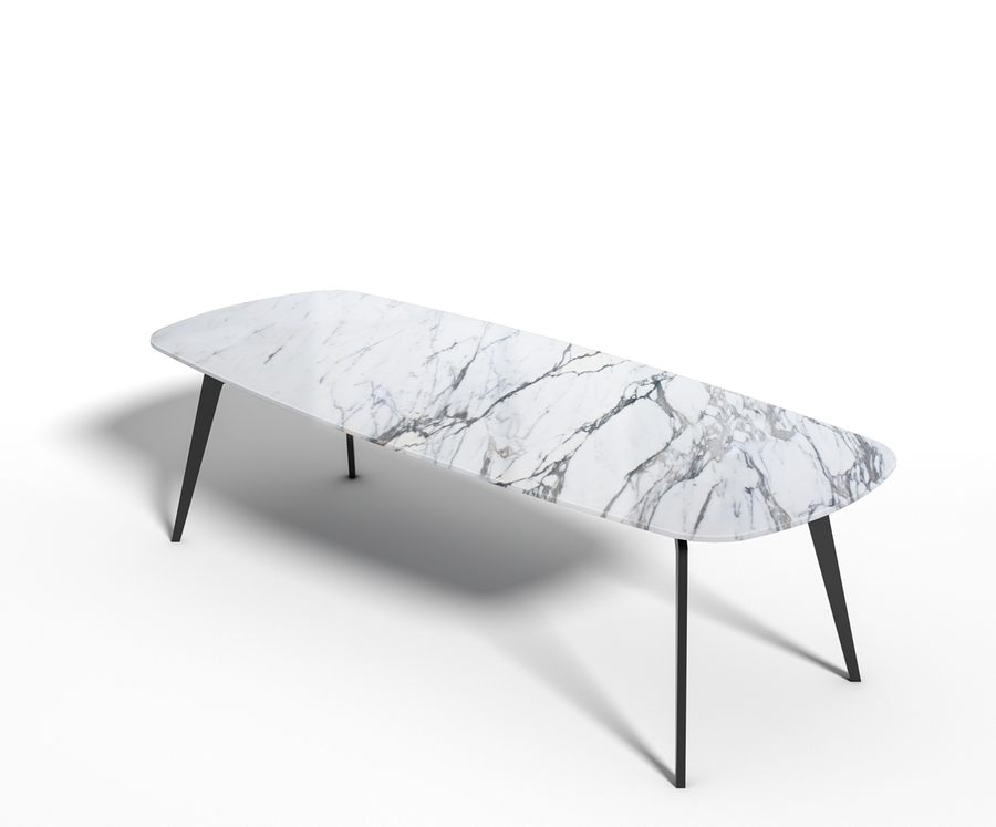 Statuario Venato eettafel - 180 tot 280 cm x 100 cm